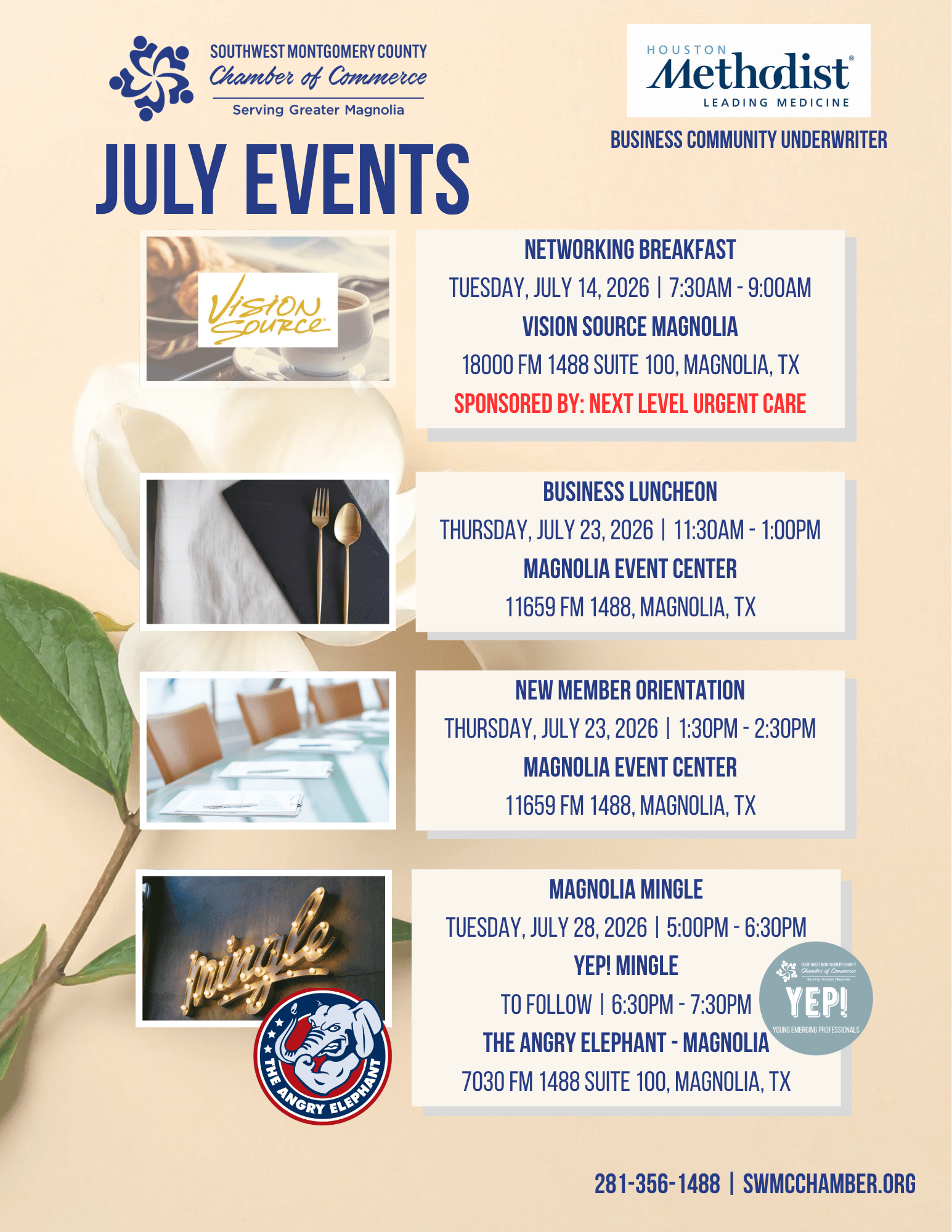 JULY EVENTS FLYER
